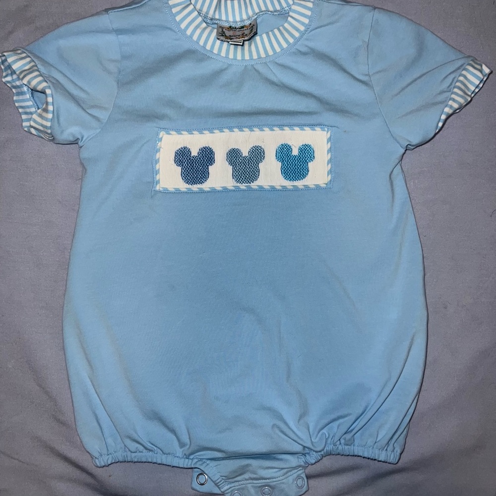 Blue Mickey Mouse Kids Bodysuit